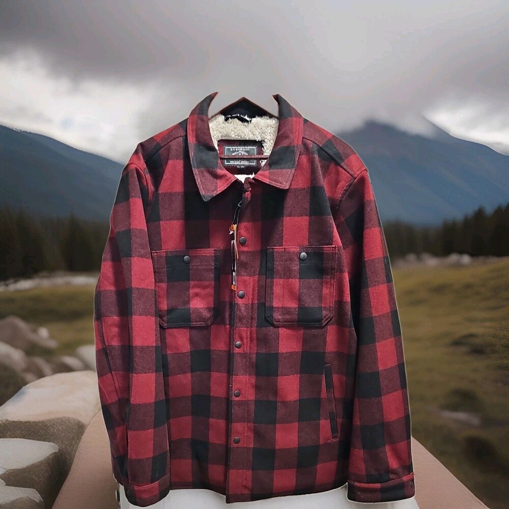 GH Bass & Co Wool Blended Lined Jacket, Color: Red, VARIATION